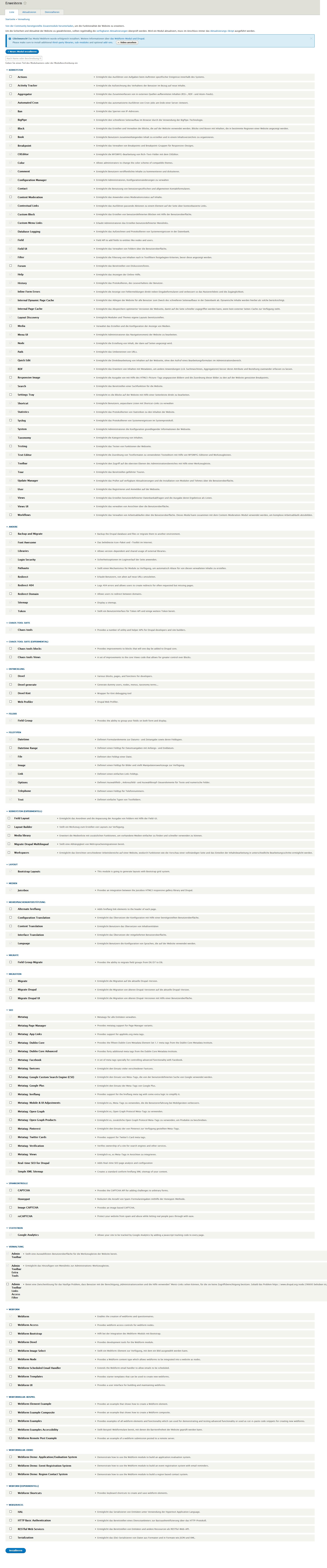 Drupal 8 - Mods